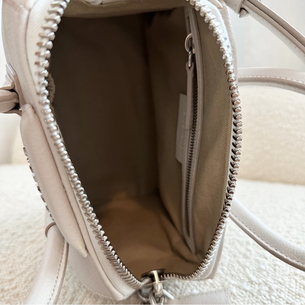 Givenchy Mini Antigona Sugar Leather Satchel Handbag Crossbody Purse | White - Picture 14 of 16